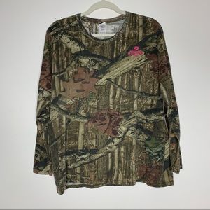 Mossy Oak womens long sleeve real tree camo tee XL